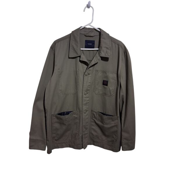 Lucky Brand Womens size Large Utility Work Grungecore Chore Military Jacket - Picture 5 of 11